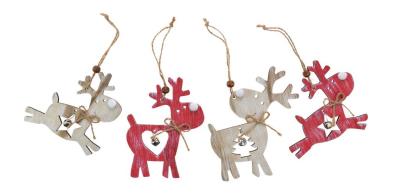 Opakowanie Drewniany renifer z dzwoneczkiem