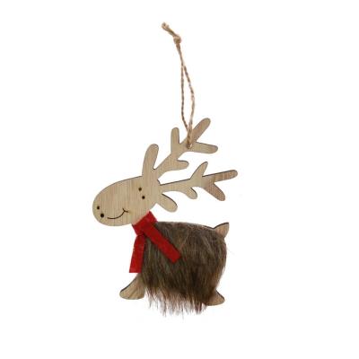 Opakowanie Drewniany renifer z futerkiem