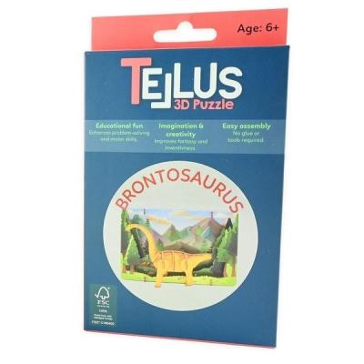 Opakowanie Drewniany rozkładany teatrzyk 3D - Brontozaur