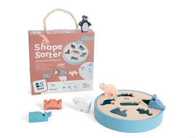 Drewniany sorter Zwierzęta Arktyki. Wydawca: BS Toys. SmakLiter.pl Opakowanie Drewniany sorter Zwierzęta Arktyki
