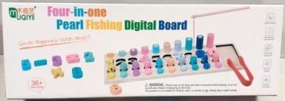 Opakowanie Drewniany zestaw edukacyjny - cyferki i rybki