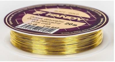 Opakowanie Drucik metalowy 20m złoty
