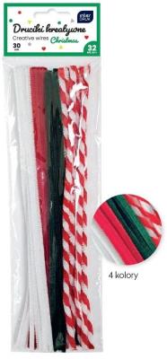 Opakowanie Druciki kreatywne 30cm Christmas 32szt