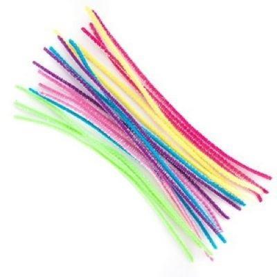 Okładka książki Druciki kreatywne 30cm opalizujące18szt