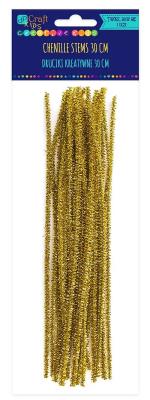 Opakowanie Druciki kreatywne 30cm złote 25szt