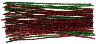 Druciki kreatywne metaliz. zielone i czerwone 30cm. Wydawca: Brewis. SmakLiter.pl Opakowanie Druciki kreatywne metaliz. zielone i czerwone 30cm