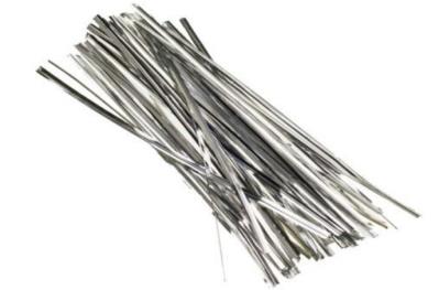Opakowanie Druciki w plastiku srebrne 18cm 50szt