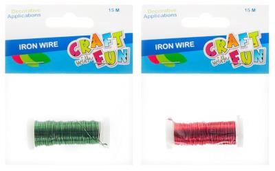 Opakowanie Drut dekoracyjny 15m/0,37mm MIX