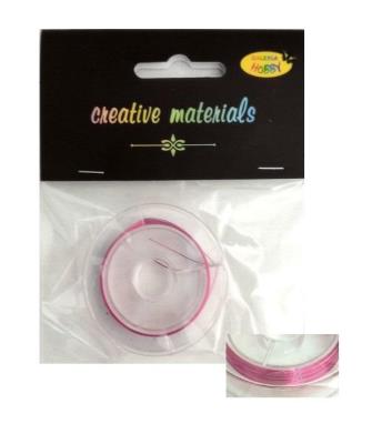 Opakowanie Drut miedziany 0.3mm 10 mb pink