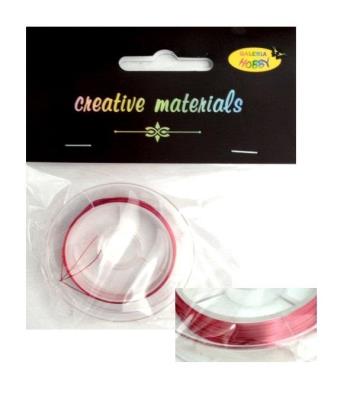 Opakowanie Drut miedziany 0.3mm 10mb czerwony