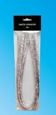 Opakowanie Druty chenille srebrne 9mmx50cm 10szt
