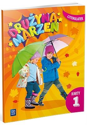 Okładka książki Drużyna marzeń Czterolatek.Karty pracy cz.1 2022