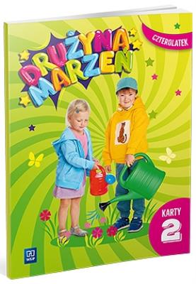 Okładka książki Drużyna marzeń Czterolatek.Karty pracy cz.2 2022