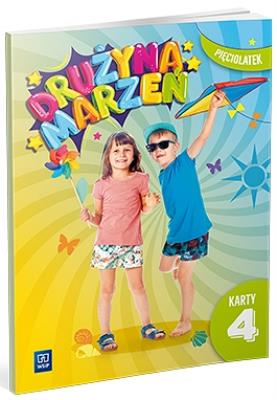 Okładka książki Drużyna marzeń Pięciolatek.Karty pracy cz.4 2022