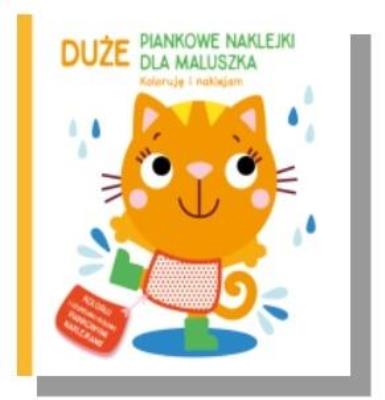 Duże piankowe naklejki Kotek. Autor:   Praca zbiorowa. SmakLiter.pl Okładka książki Duże piankowe naklejki Kotek