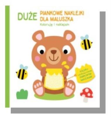 Okładka książki Duże piankowe naklejki Miś