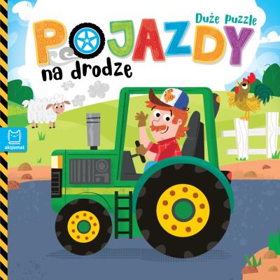 Duże puzzle. Pojazdy na drodze. Autor:   Praca zbiorowa. SmakLiter.pl Okładka książki Duże puzzle. Pojazdy na drodze