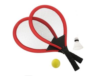 Duże rakietki z lotką i piłeczką. Wydawca: ADAR. SmakLiter.pl Opakowanie Duże rakietki z lotką i piłeczką