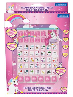 Opakowanie Dwujęzyczny tablet edukacyjny Jednorożec JCPAD002UNIi17