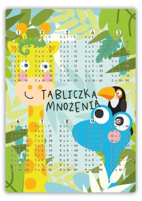 Opakowanie Dwustronna plansza/ściąga A4 Żyrafa