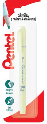 Opakowanie Dwustronny zakreślacz, pastelowy żółty, SLW11P x 1 blister