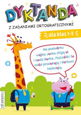 Okładka książki Dyktanda z zadaniami ortograficznymi dla klas 1-3