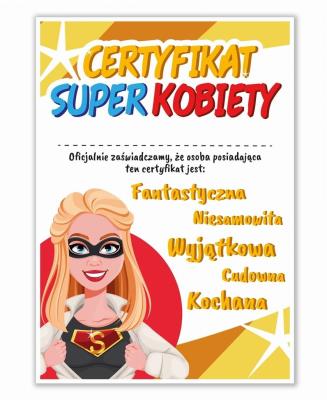 Opakowanie Dyplom A4 Super Kobiety 02 5szt