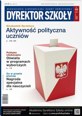 Okładka książki Dyrektor Szkoły 10/2023