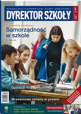 Okładka książki Dyrektor Szkoły 9/2022
