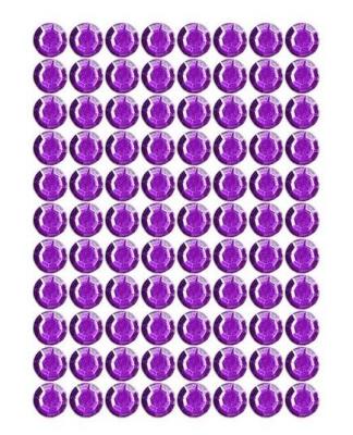 Opakowanie Dżety samoprzylepne fioletowe 8mm 88szt