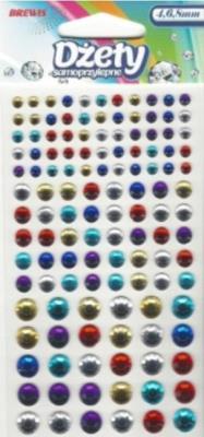 Opakowanie Dżety samoprzylepne kolorowe 4-8mm 125szt