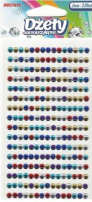 Opakowanie Dżety samoprzylepne kolorowe 4mm 240szt