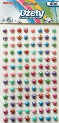 Dżety samoprzylepne perłowe 104szt. Wydawca: Brewis. SmakLiter.pl Opakowanie Dżety samoprzylepne perłowe 104szt