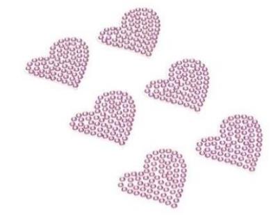 Dżety samoprzylepne serca różowe 6szt. Wydawca: Brewis. SmakLiter.pl Opakowanie Dżety samoprzylepne serca różowe 6szt