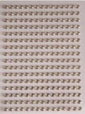 Opakowanie Dżety samoprzylepne srebrne 6mm 140szt