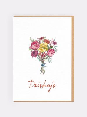 Opakowanie Dziękuję kartka