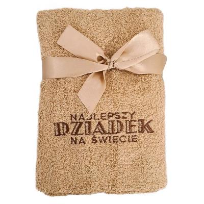 Opakowanie Dzień Dziadka. Ręcznik brązowy