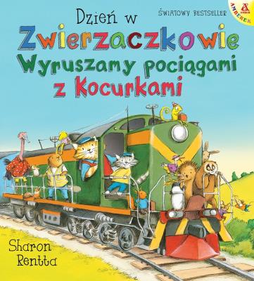 Okładka książki Dzień w Zwierzaczkowie: Wyruszamy pociągami...