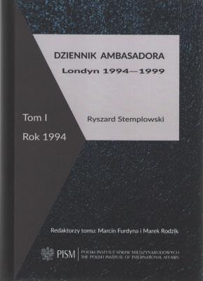 Okładka książki Dziennik ambasadora Londyn 1994-1999 Tom 1 Rok 1944