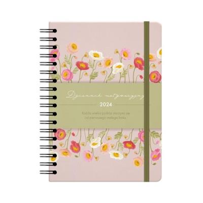 Opakowanie Dziennik motywacyjny 2024 A5 pudrowy róż ALBI