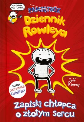 Dziennik Rowleya. Zapiski chłopca o złotym sercu wyd. 2024. Autor: Jeff Kinney. SmakLiter.pl Okładka książki Dziennik Rowleya. Zapiski chłopca o złotym sercu wyd. 2024