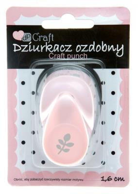 Dziurkacz ozdobny 1,6cm Gałązka. Wydawca: DP CRAFT. SmakLiter.pl Opakowanie Dziurkacz ozdobny 1,6cm Gałązka
