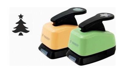 Opakowanie Dziurkacz ozdobny 16mm choinka MIX