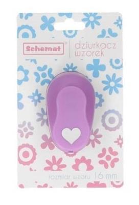 Opakowanie Dziurkacz ozdobny 16mm serce MIX