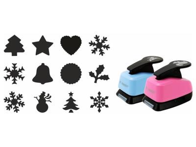 Opakowanie Dziurkacz ozdobny 25mm zima MIX 12szt