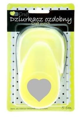 Opakowanie Dziurkacz ozdobny 5cm Serce