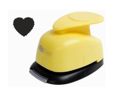 Opakowanie Dziurkacz ozdobny 7,5cm Serce z falbanką