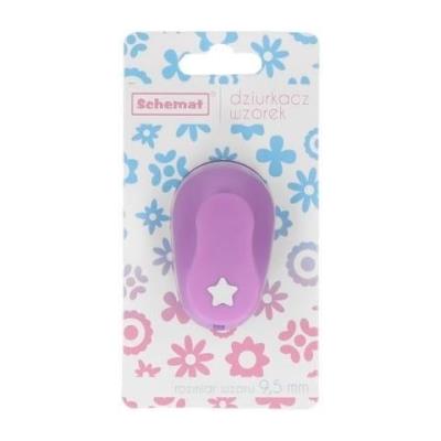 Opakowanie Dziurkacz ozdobny 9,5mm gwiazda MIX