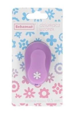 Dziurkacz ozdobny 9,5mm płatek śniegu MIX. Wydawca: Schemat. SmakLiter.pl Opakowanie Dziurkacz ozdobny 9,5mm płatek śniegu MIX