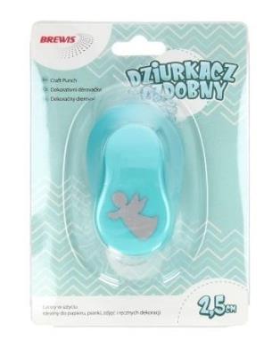 Dziurkacz ozdobny - Anioł 2,5cm MIX. Wydawca: Brewis. SmakLiter.pl Opakowanie Dziurkacz ozdobny - Anioł 2,5cm MIX